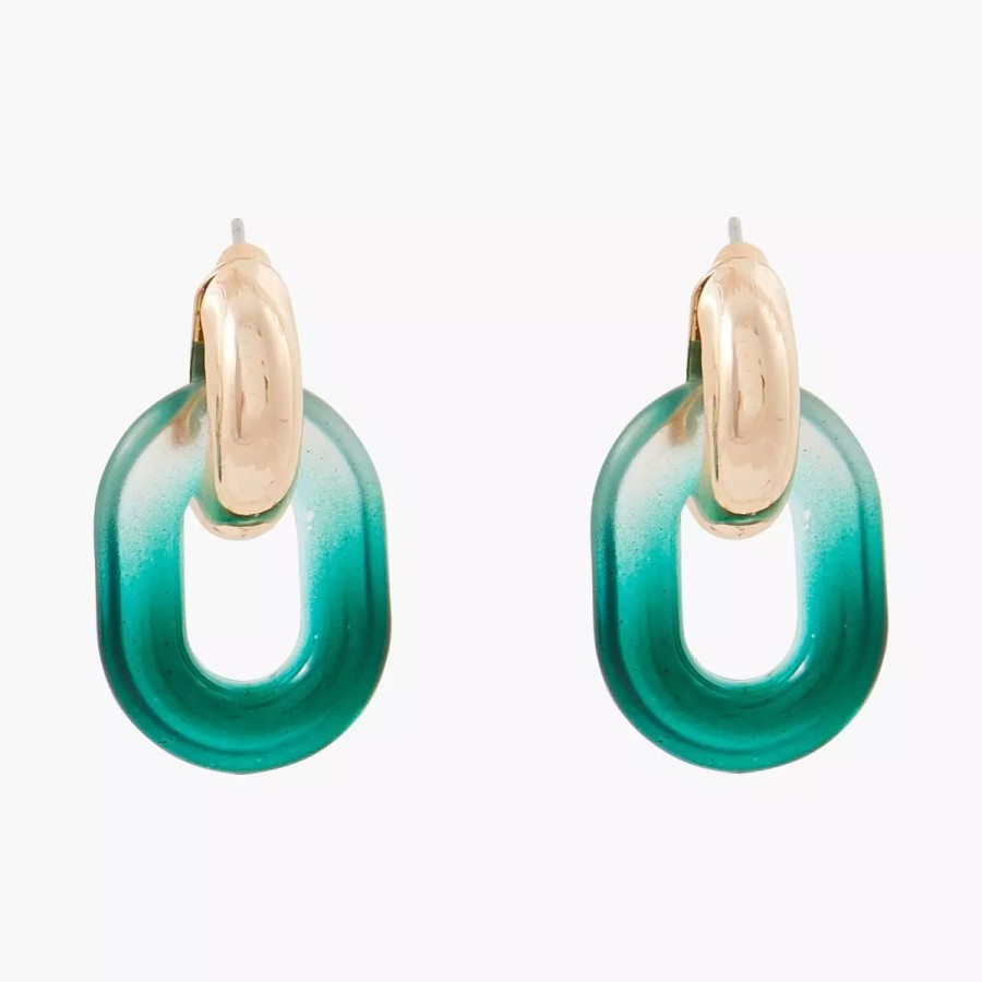 Best Boucles D'Oreilles Pendantes Ovales En Acrylique Degrade Scultured Glass Boucles D'Oreilles