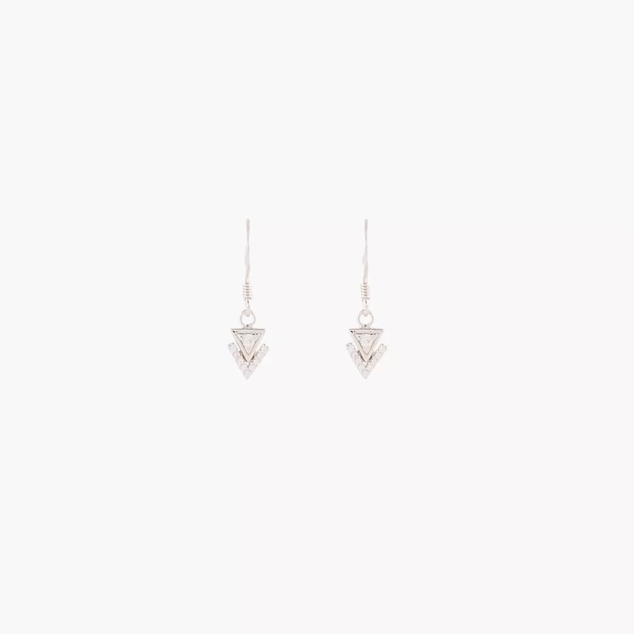 Hot Boucles D'Oreilles Pendants Triangles Sterling Silver Boucles D'Oreilles Argent Garanti