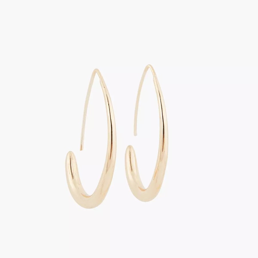 New Creoles Gouttes Gold Touch Boucles D'Oreilles