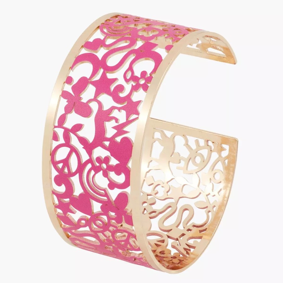 Best Manchette Ajouree - Fuchsia Bracelets