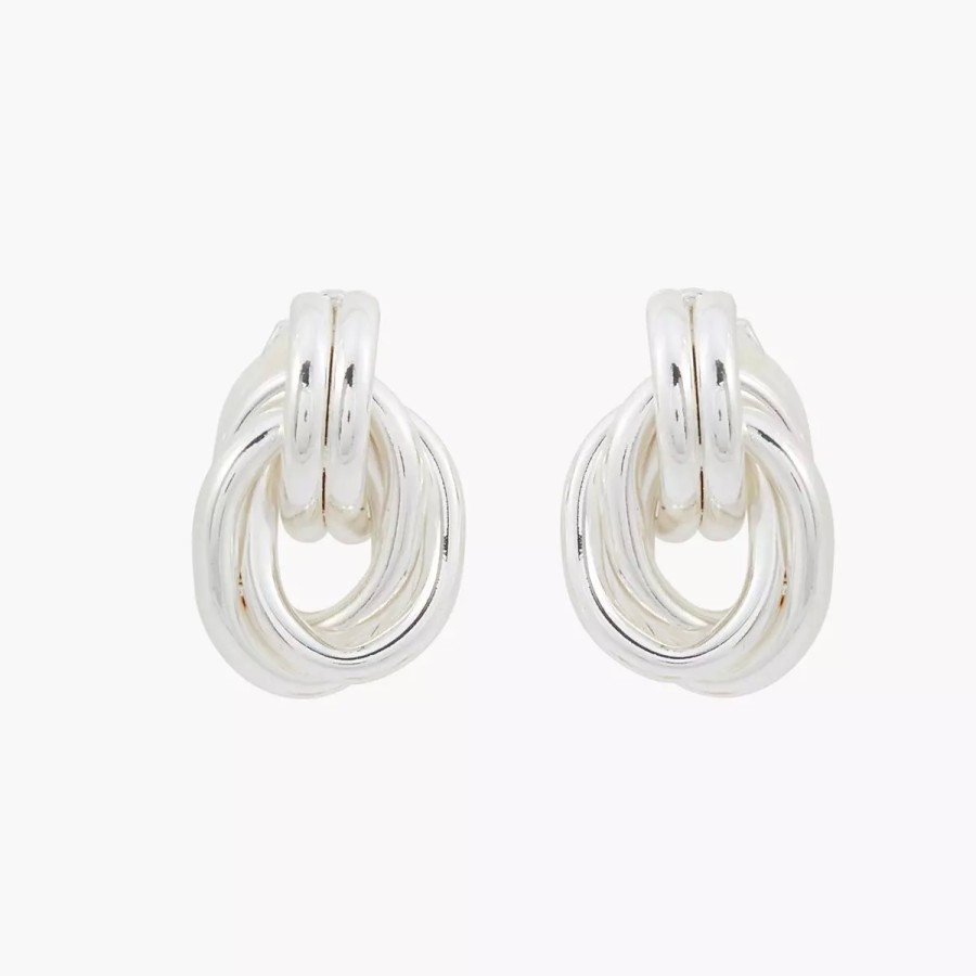 Online Clips D'Oreilles Effet Noeud Bar A Clips Boucles D'Oreilles