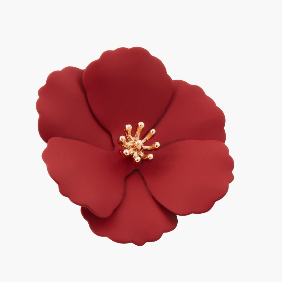 Best Broche Fleur Coating Rouge Broches