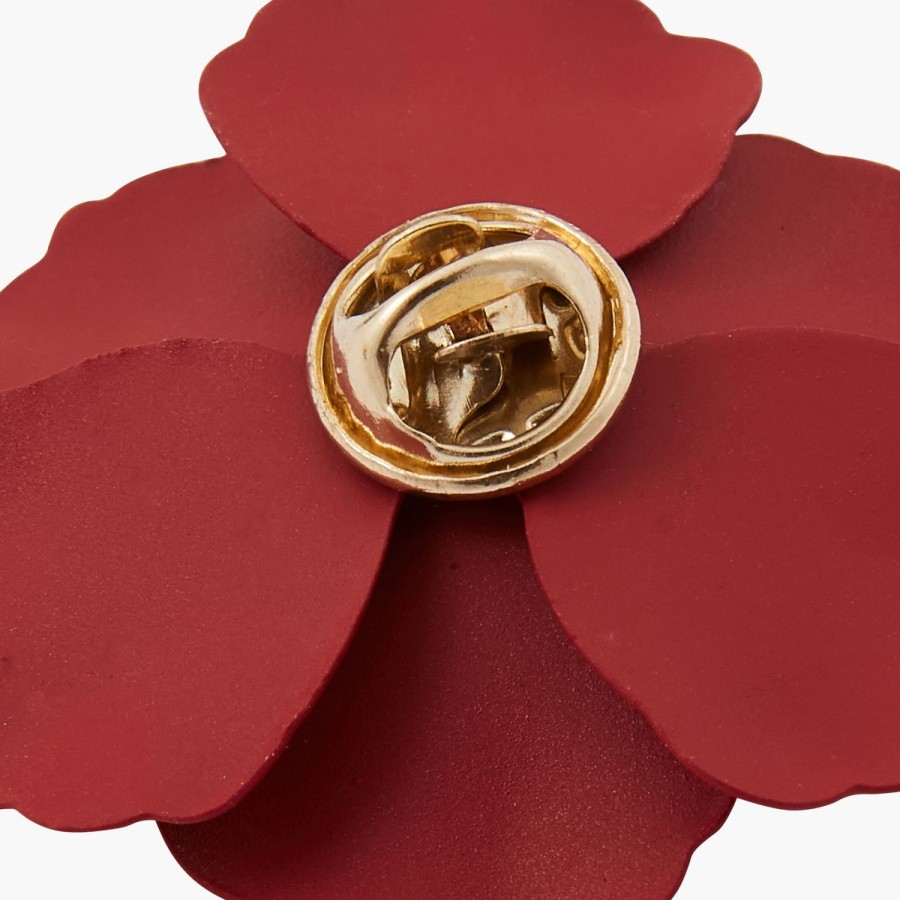 Best Broche Fleur Coating Rouge Broches