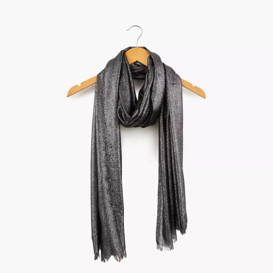 Best Foulard Noir En Lurex Foulards