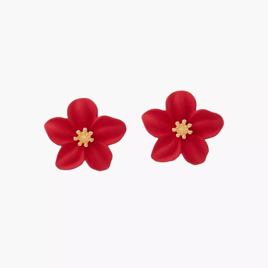 Clearance Boucles D'Oreilles Clip Fleur Coating Boucles D'Oreilles