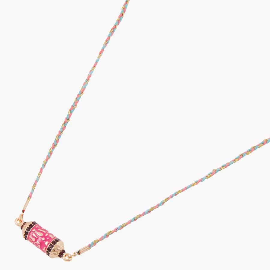 Best Collier Tresse Avec Talisman - Rose Et Dore Colliers