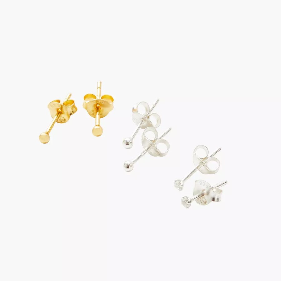 Online Set De 3 Puces D'Oreilles Zirconium Argent Garanti Boucles D'Oreilles Argent Garanti