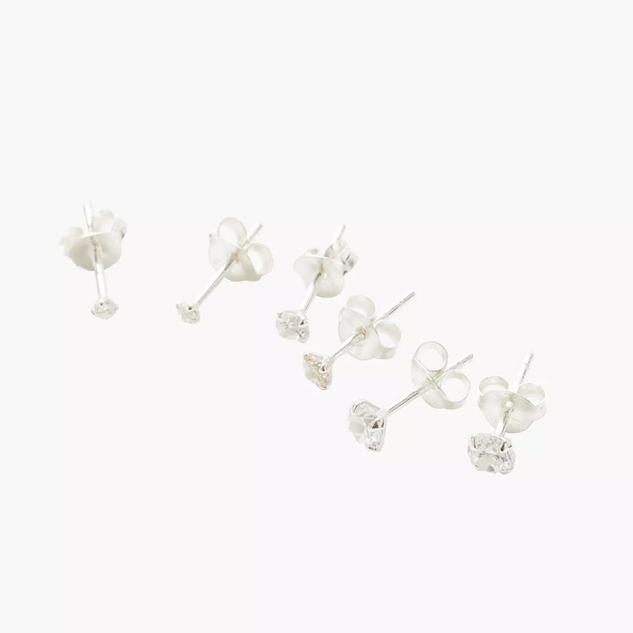 Clearance Boucles D'Oreilles Petales Argent Garanti Boucles D'Oreilles Argent Garanti