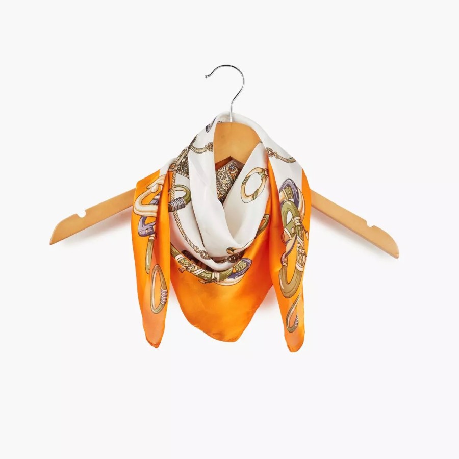 Wholesale Foulard A Motifs Bijoux Orange Foulards