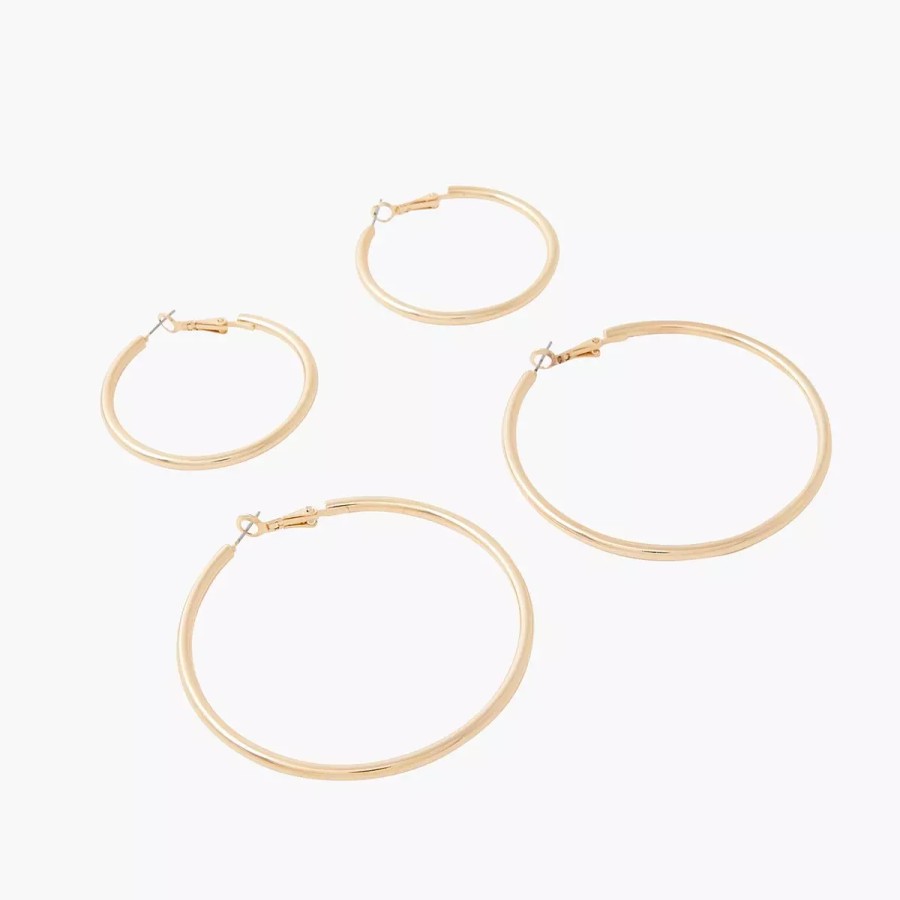 Best Set De Creoles Gold Touch Boucles D'Oreilles