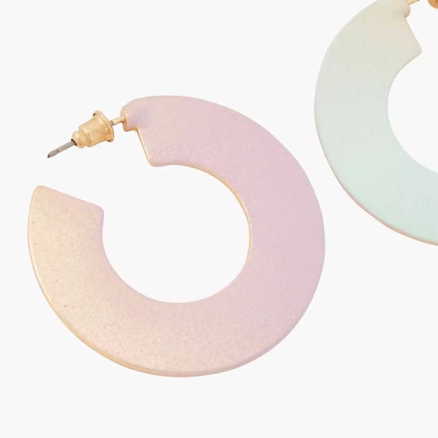 Online Creoles Bicolore Pastel Spray Boucles D'Oreilles