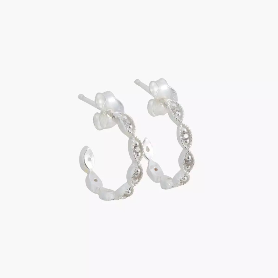 Wholesale Creoles Argent Garanti Et Oxydes De Zirconium Boucles D'Oreilles