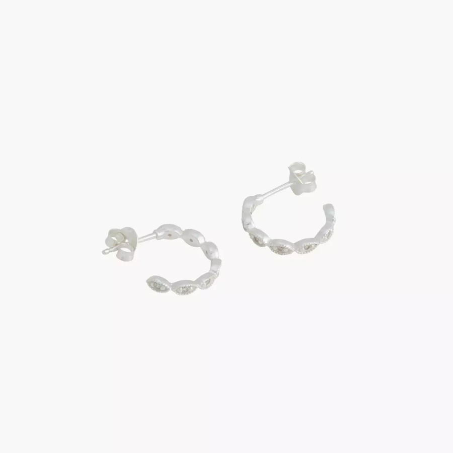 Wholesale Creoles Argent Garanti Et Oxydes De Zirconium Boucles D'Oreilles