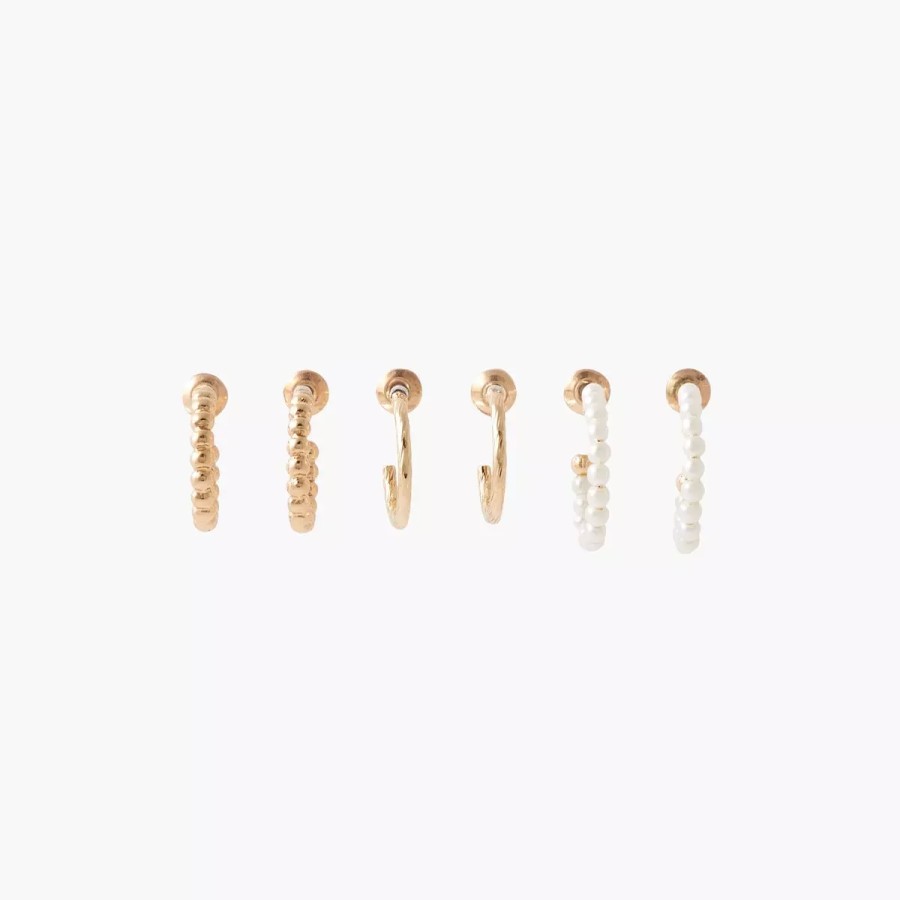 Clearance Set De Mini-Creoles Fantaisie Boucles D'Oreilles