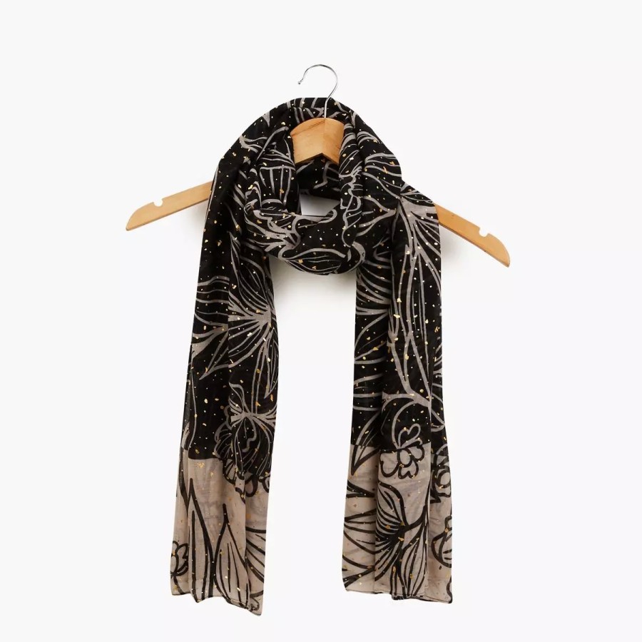 Wholesale Foulard Avec Motif Trace De Fleurs Foulards