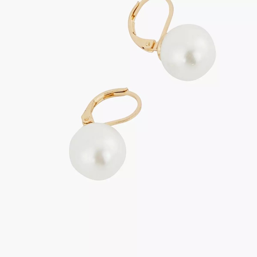 New Petites Dormeuses Perle D'Imitation Boucles D'Oreilles