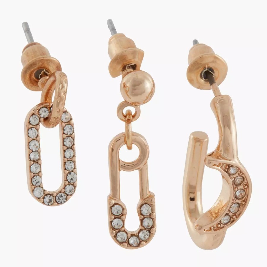 Hot 3 Boucles D'Oreilles Avec Strass Boucles D'Oreilles