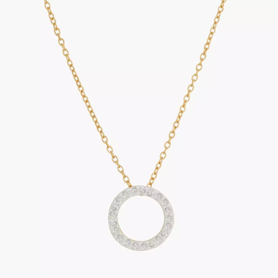 Clearance Collier Cercle Strass Argent Garanti Colliers