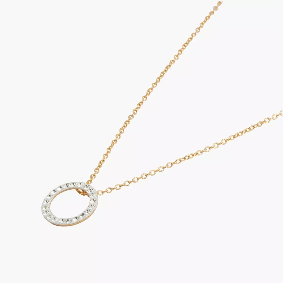 Clearance Collier Cercle Strass Argent Garanti Colliers