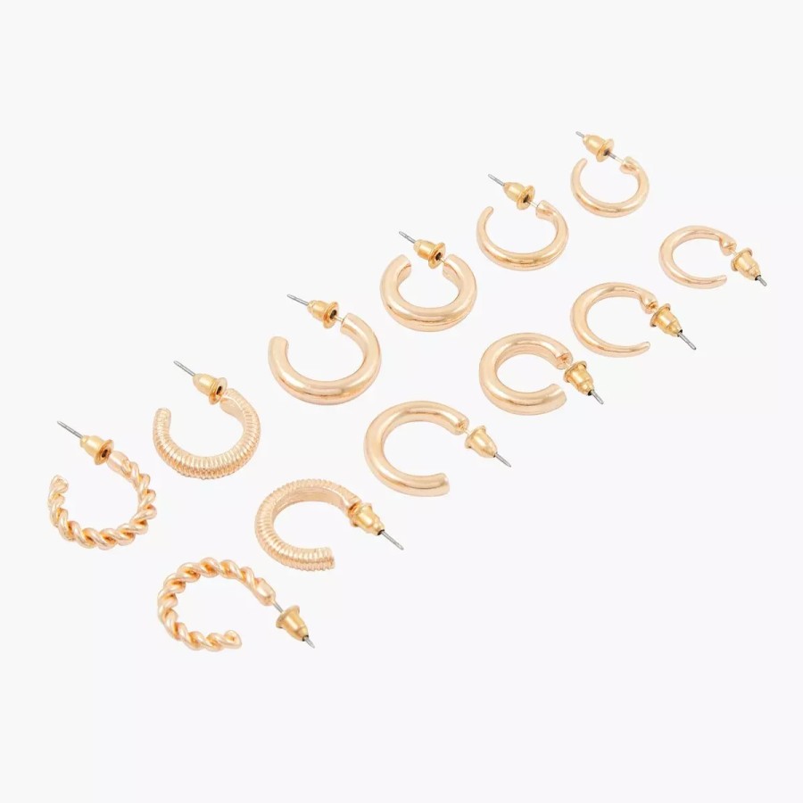 Clearance Set De 6 Creoles Bilbao Boucles D'Oreilles