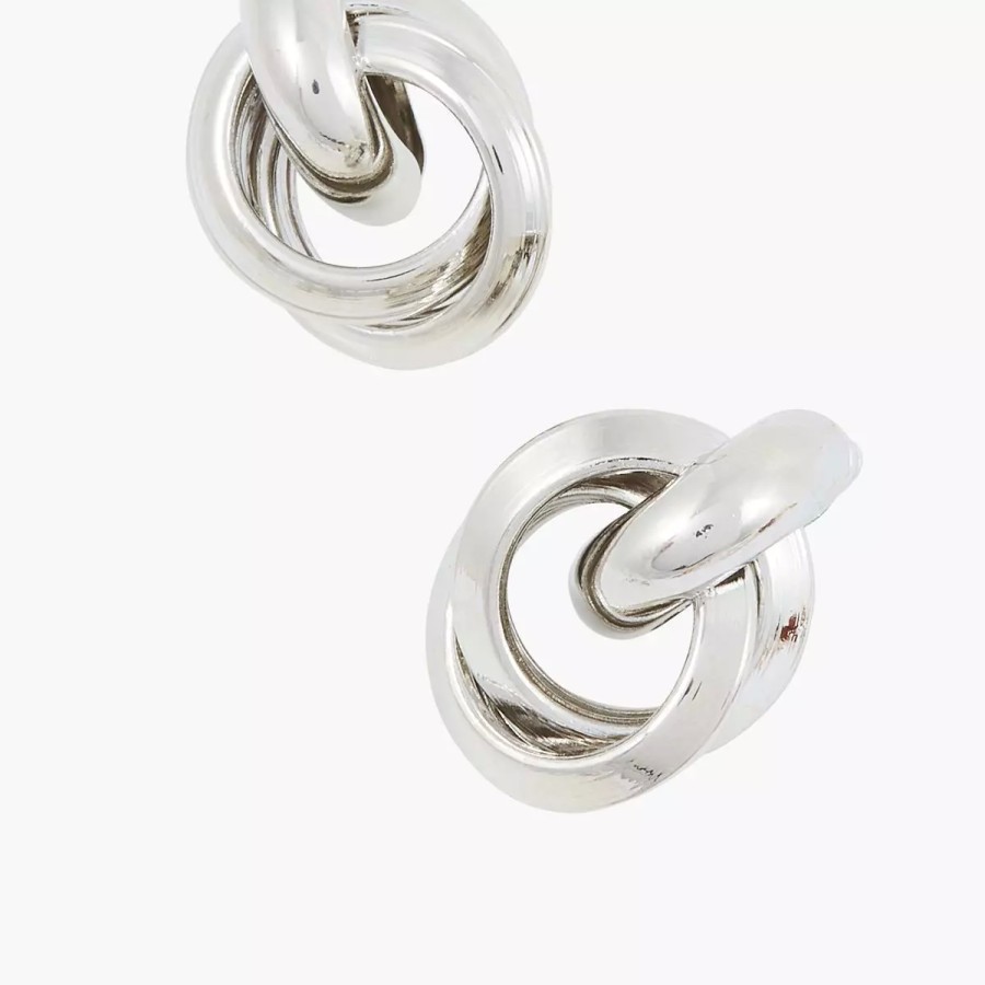 Clearance Boucles D'Oreilles Cercles Entrelaces City Azur Boucles D'Oreilles