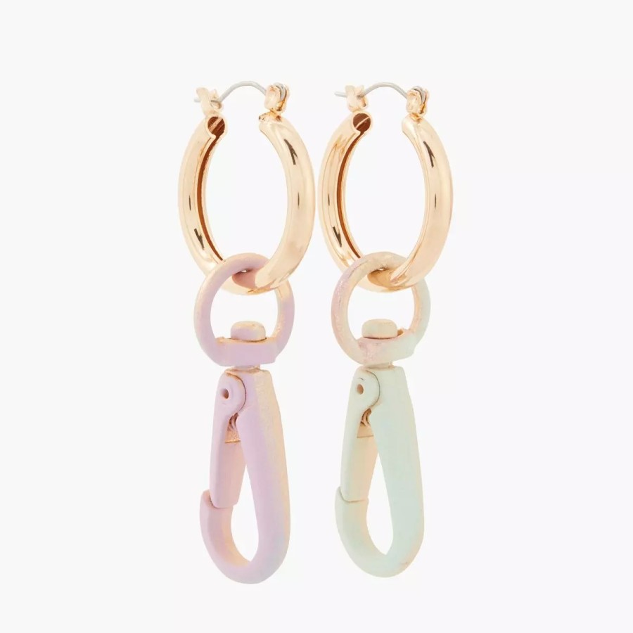 Clearance Boucles D'Oreilles Mousqueton Pastel Spray Boucles D'Oreilles