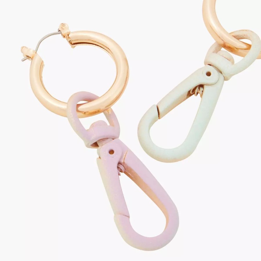 Clearance Boucles D'Oreilles Mousqueton Pastel Spray Boucles D'Oreilles