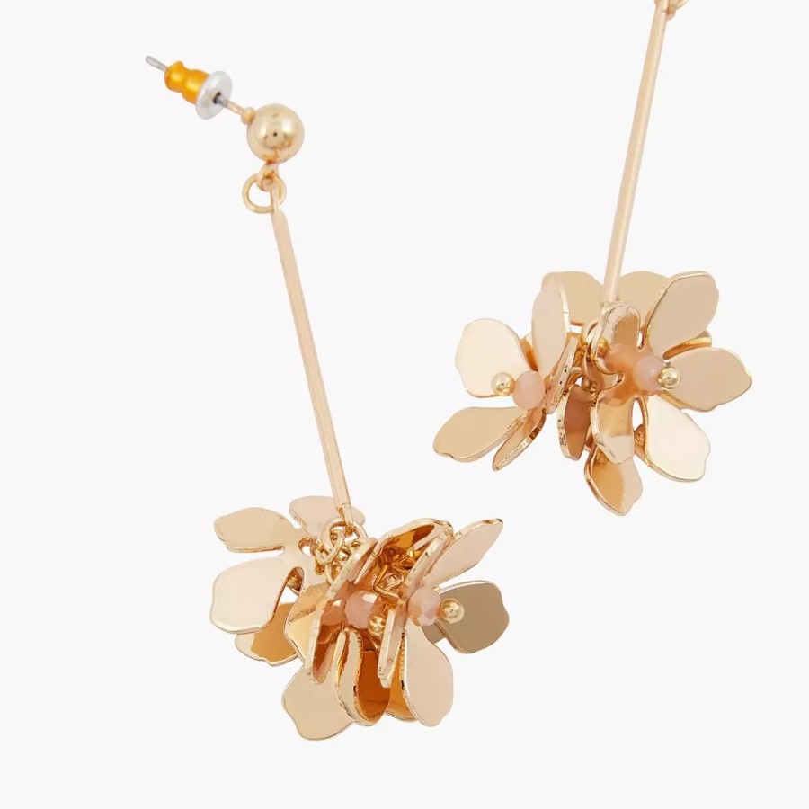 Best Boucles D'Oreilles Pendantes Avec Fleurs En Metal Pastel Prairy Boucles D'Oreilles