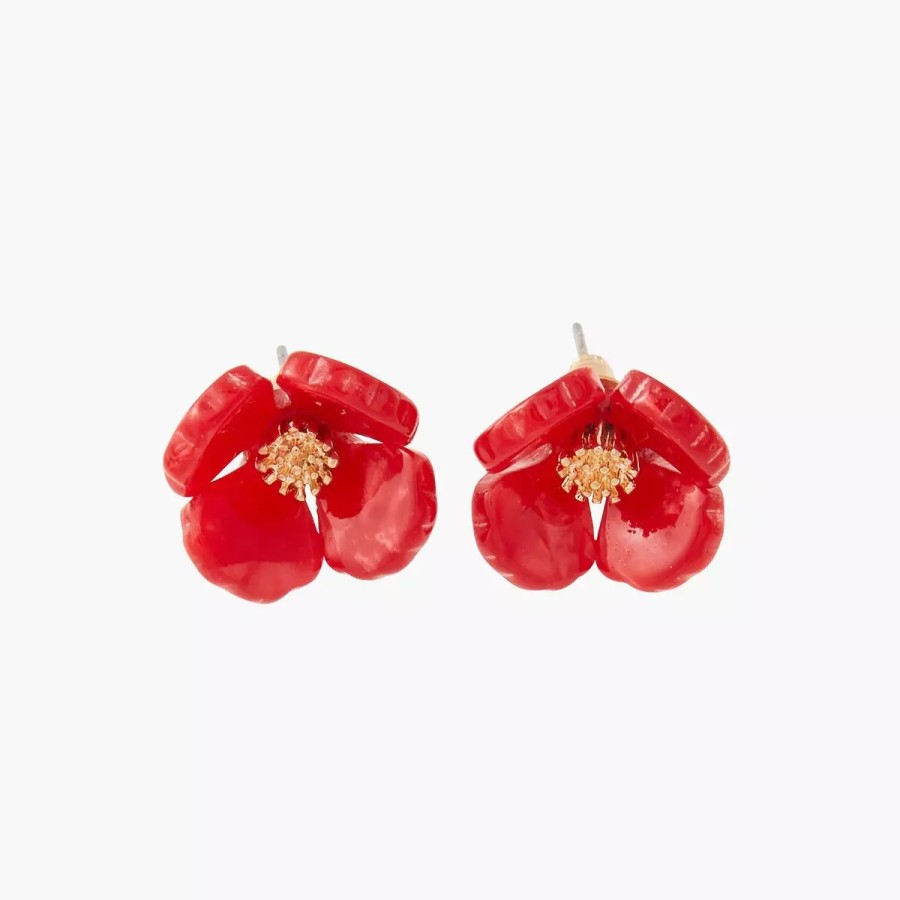 Wholesale Boucles D'Oreilles Fleurs En Resine Paris With Love Boucles D'Oreilles