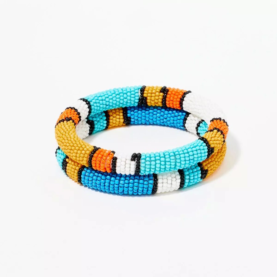 Hot Set De 2 Bracelets En Perles De Rocaille - Multicolore Bracelets