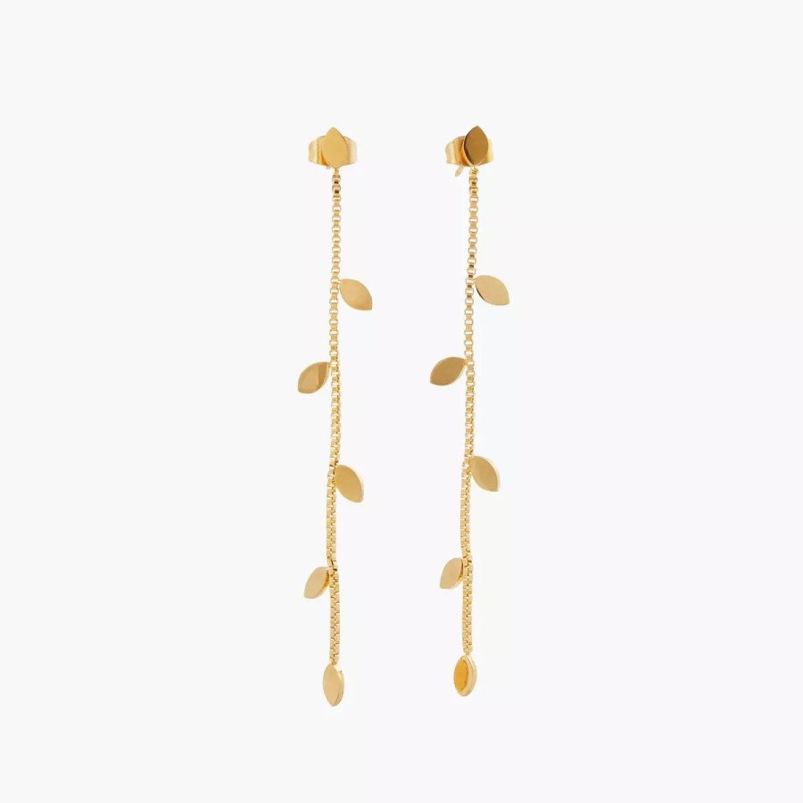 Online Boucles D'Oreilles Multi Feuilles En Acier Boucles D'Oreilles