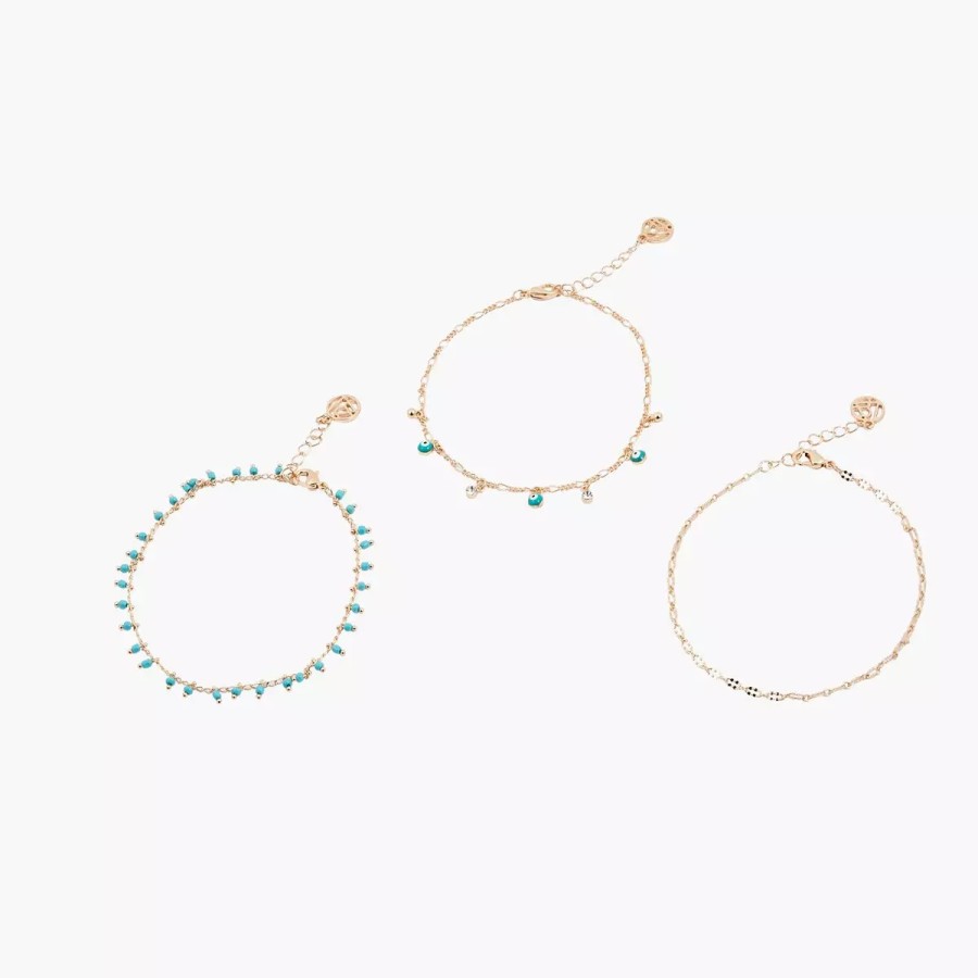 Online Set De 3 Chaines De Cheville Bracelets