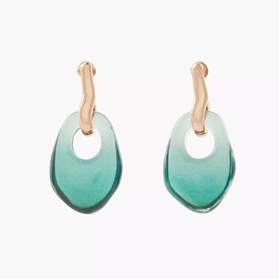 Wholesale Boucles D'Oreilles Pendantes En Acrylique Scultured Glass Boucles D'Oreilles