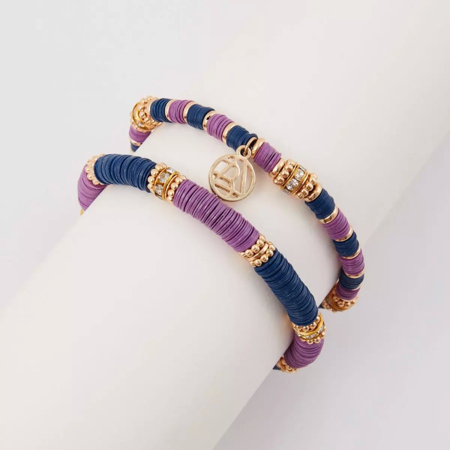 Online Set De 2 Bracelets Sequins - Violet Et Bleu Bracelets