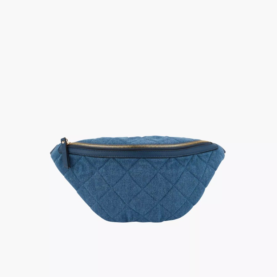 Wholesale Sac Banane En Denim Matelasse Sacs