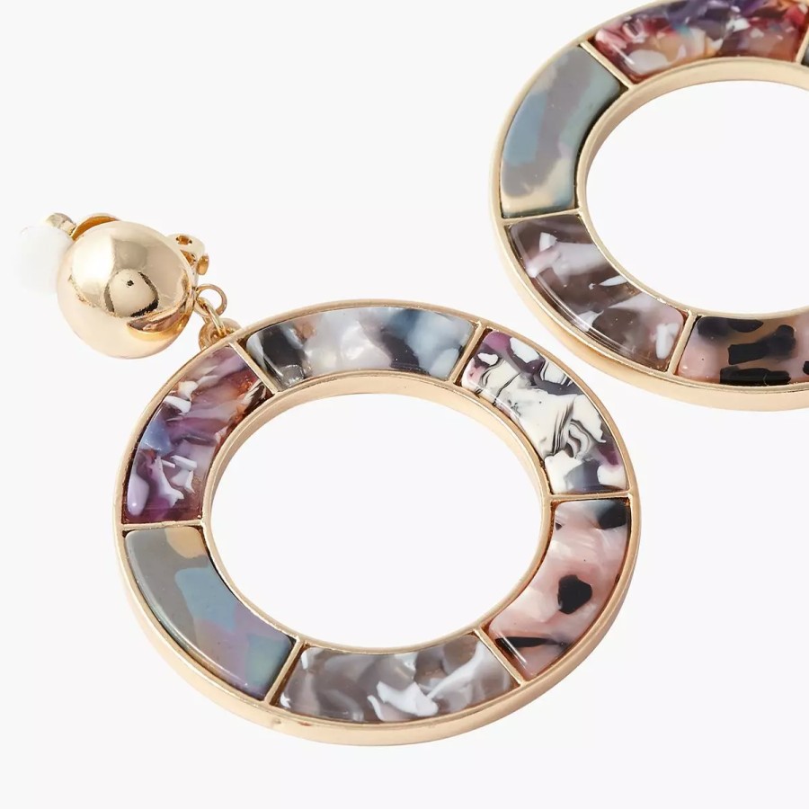 Wholesale Clips D'Oreilles Cercles Multicolores Bar A Clips Boucles D'Oreilles