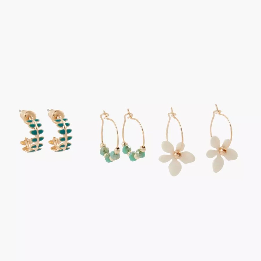 Online Set De 3 Mini Creoles Singapour Boucles D'Oreilles