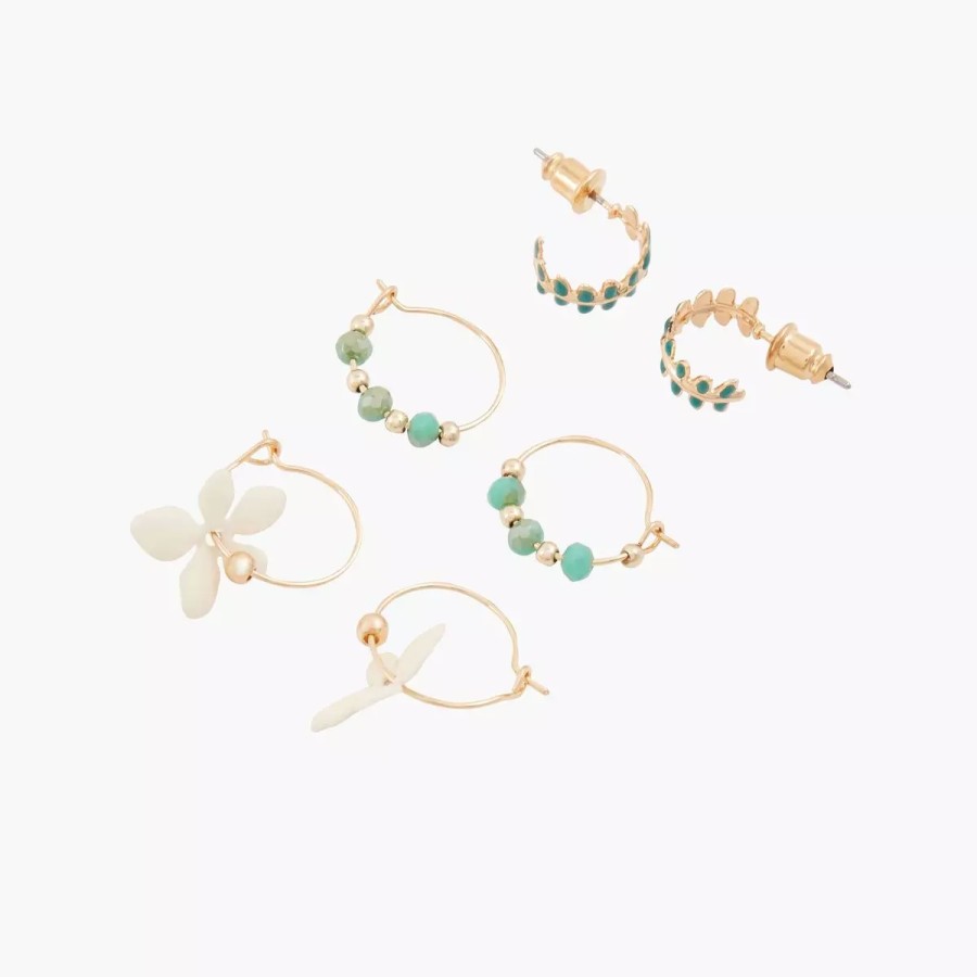 Online Set De 3 Mini Creoles Singapour Boucles D'Oreilles