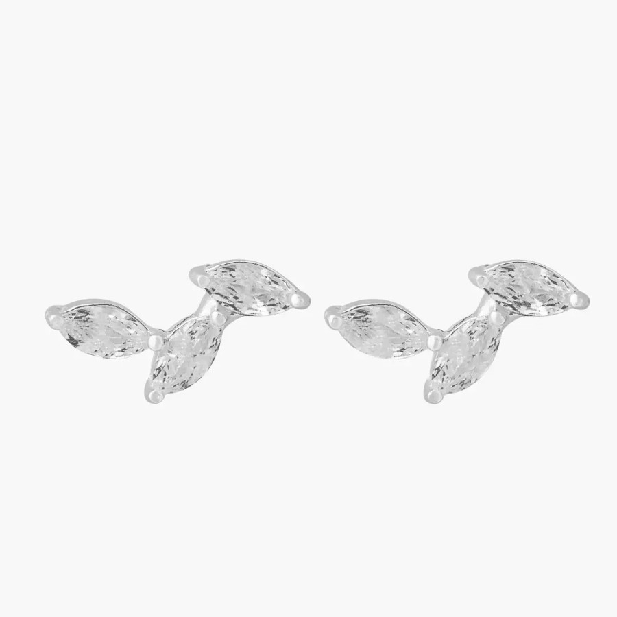 New Puces D'Oreilles Zirconium Argent Garanti Boucles D'Oreilles Argent Garanti