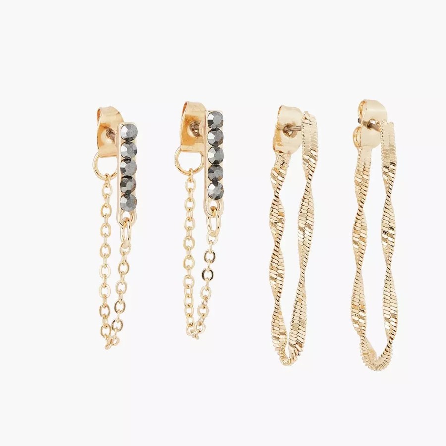 Online Set De Boucles D'Oreilles Chaine Basic Nude Boucles D'Oreilles