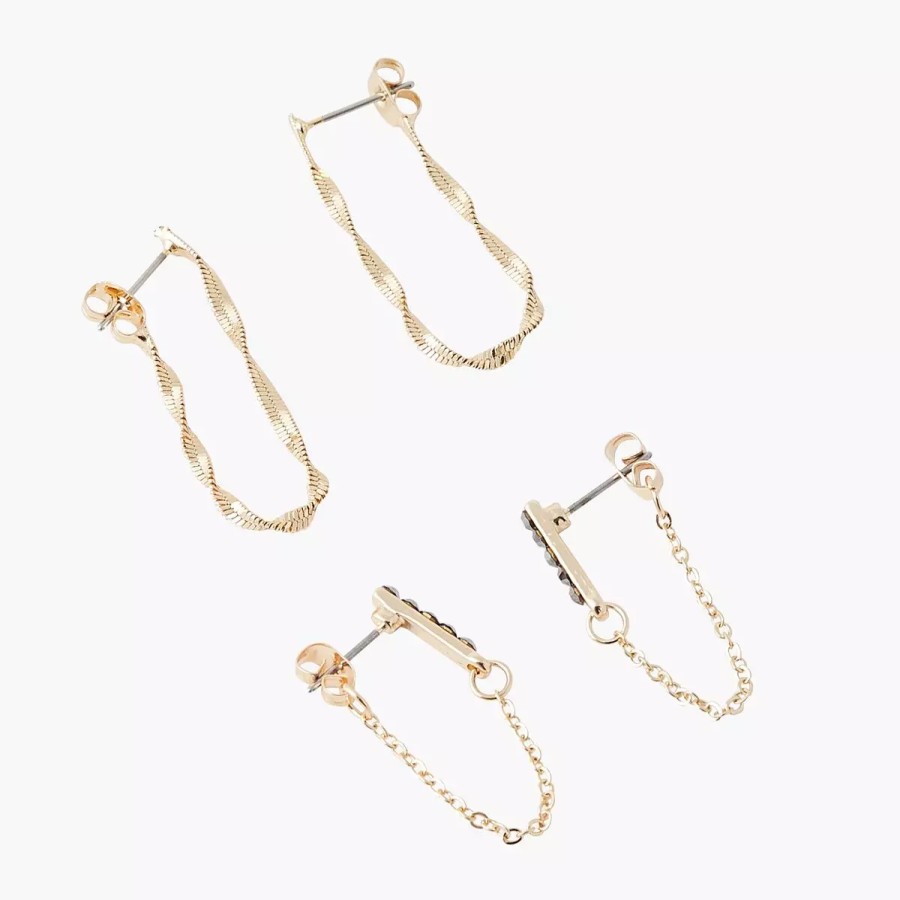 Online Set De Boucles D'Oreilles Chaine Basic Nude Boucles D'Oreilles