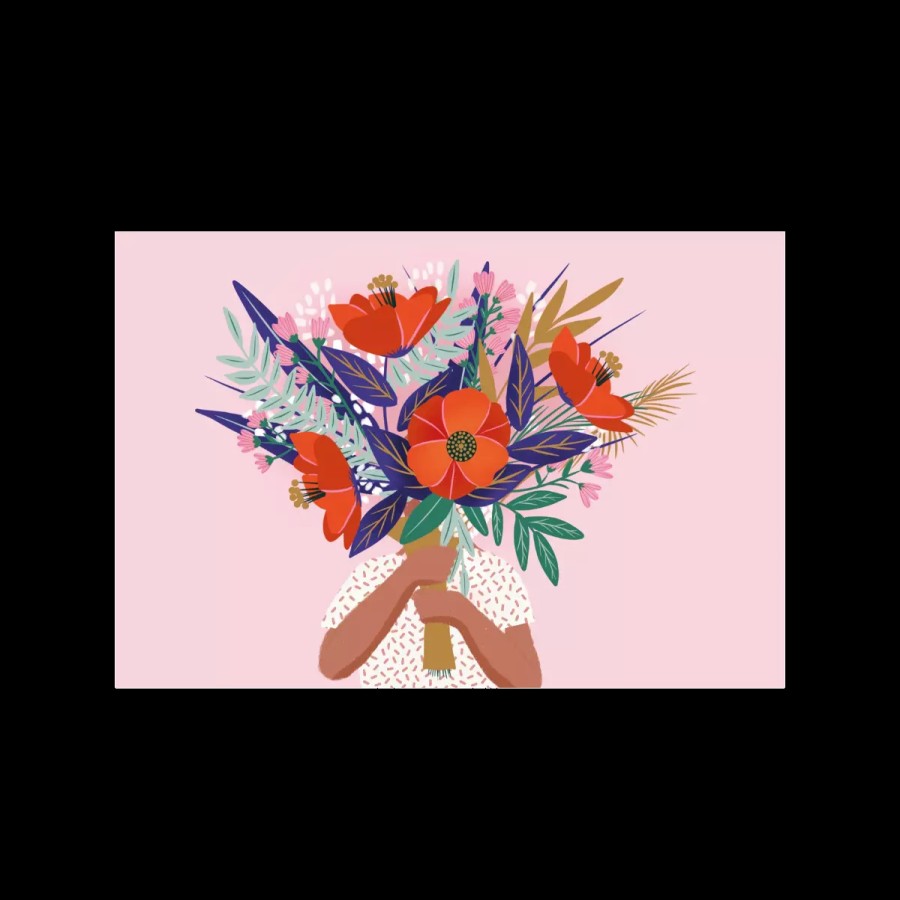 Clearance Carte De Voeux Bouquet De Fleurs Papeterie