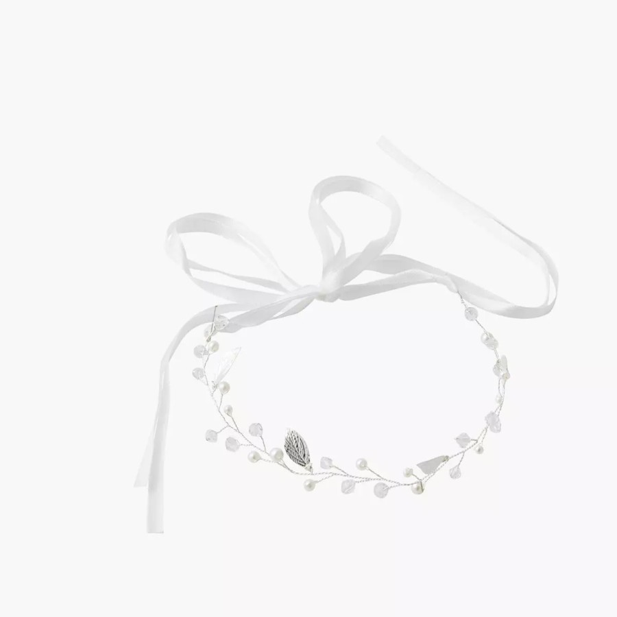 Best Couronne Feuilles Et Perles D'Imitation Accessoires De Cheveux