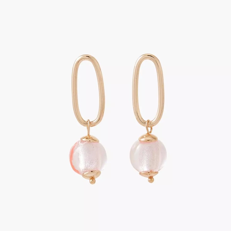 Best Boucles D'Oreilles Perles De Verre City Blush Boucles D'Oreilles