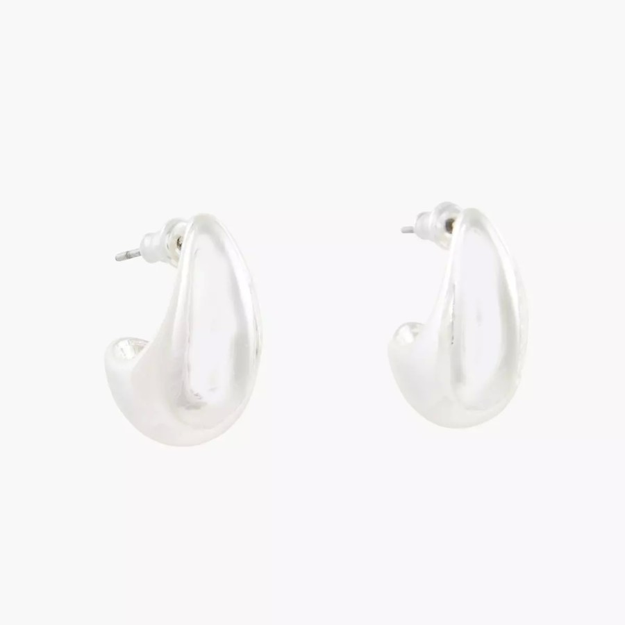 Online Petites Creoles Epaisses Silver Touch Boucles D'Oreilles