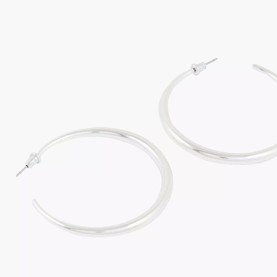 New Boucles D'Oreilles Creoles Silver Touch Boucles D'Oreilles