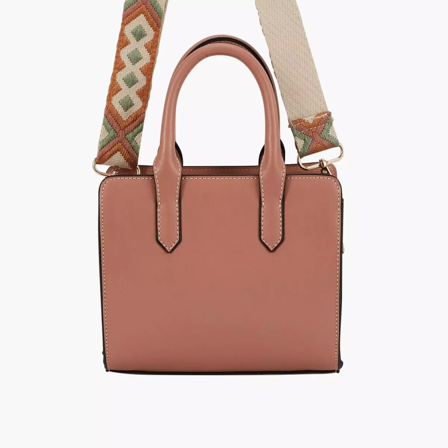 Online Sac A Main Et Bandouliere A Motif Ethnique - Rose Sacs