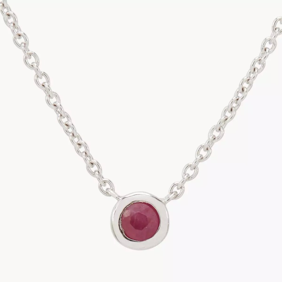 Wholesale Collier Argent Garanti Et Rubis Colliers Argent Garanti