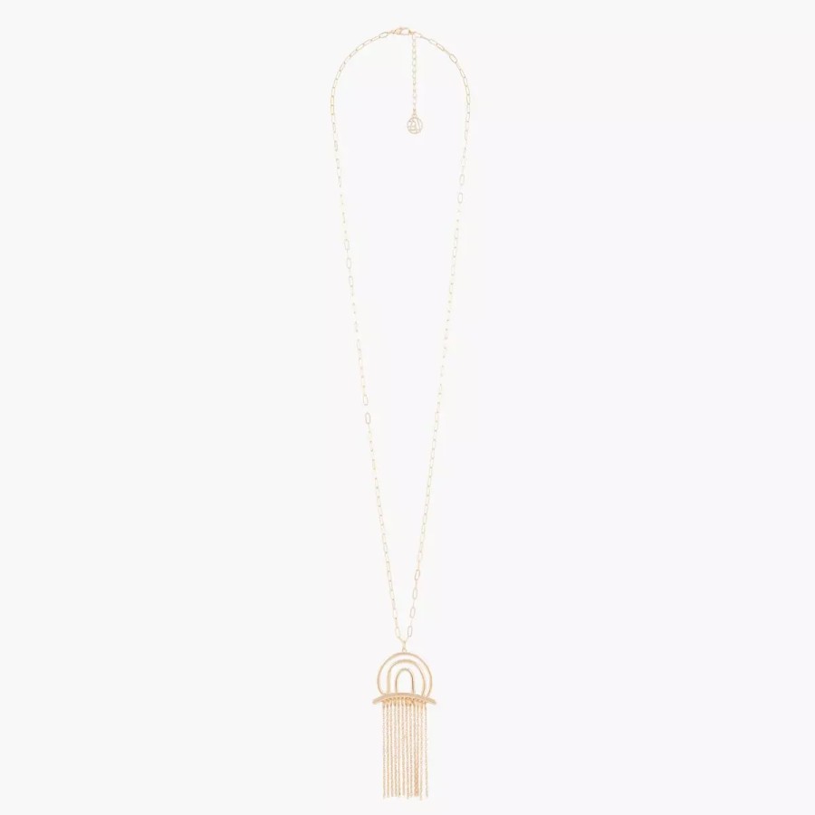 Clearance Collier Long Avec Pendentifs Filaire Et Chaines Bilbao Colliers