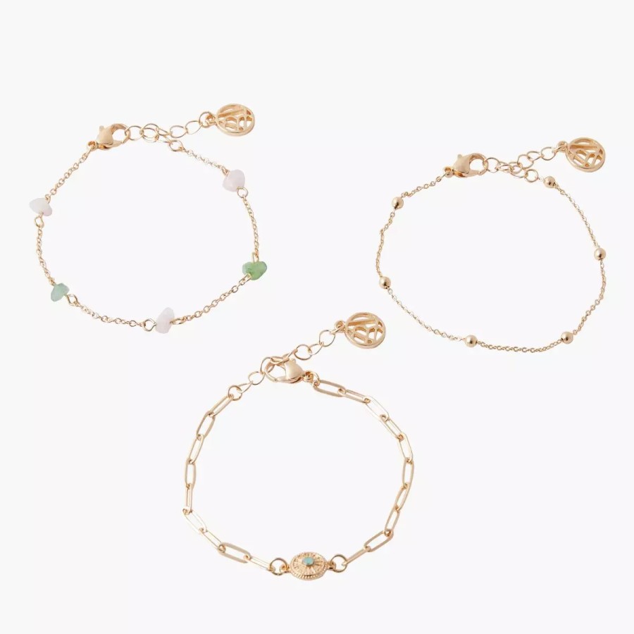 Online Set De 3 Bracelets Pierres Fines Holistic Minerals Bracelets